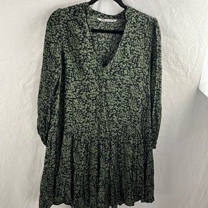 Zara xs ruffle dress floral